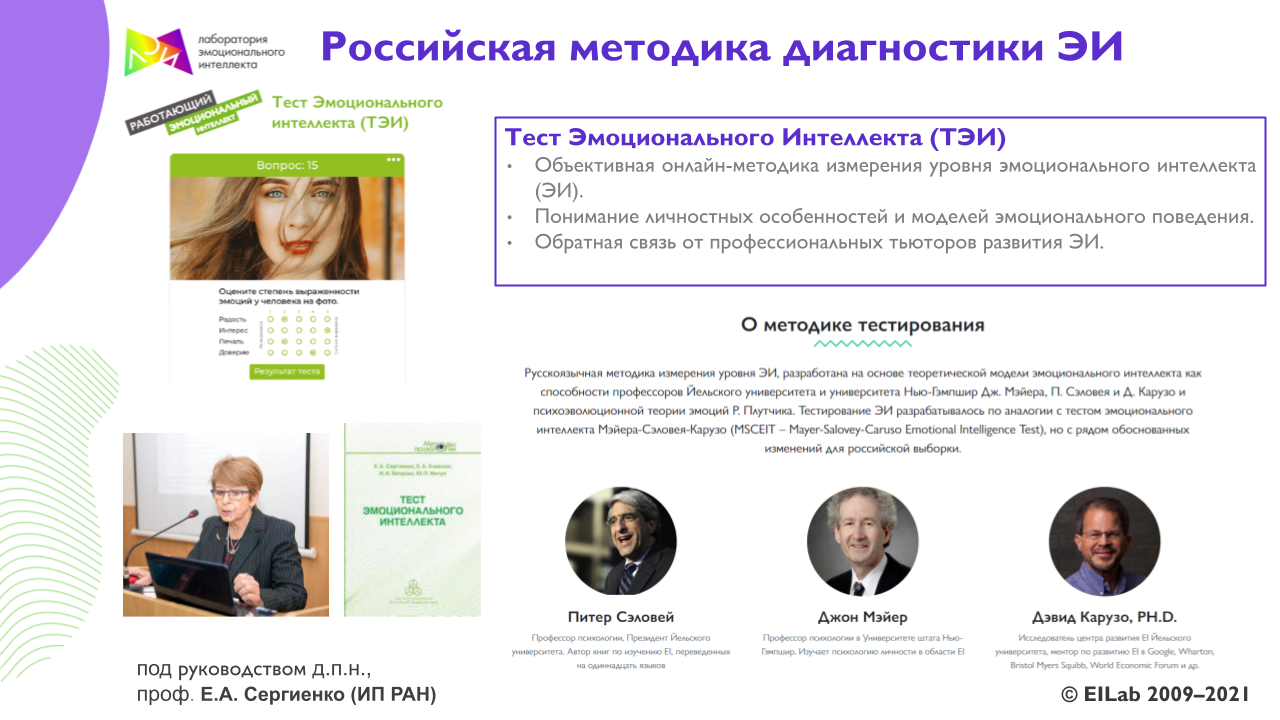 Диагностика эмоционального интеллекта  тест эмоционального интеллекта 